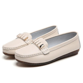 Mocassim Feminino de Couro Genuíno