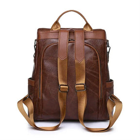 Mochila Feminina em Couro Genuíno Lior