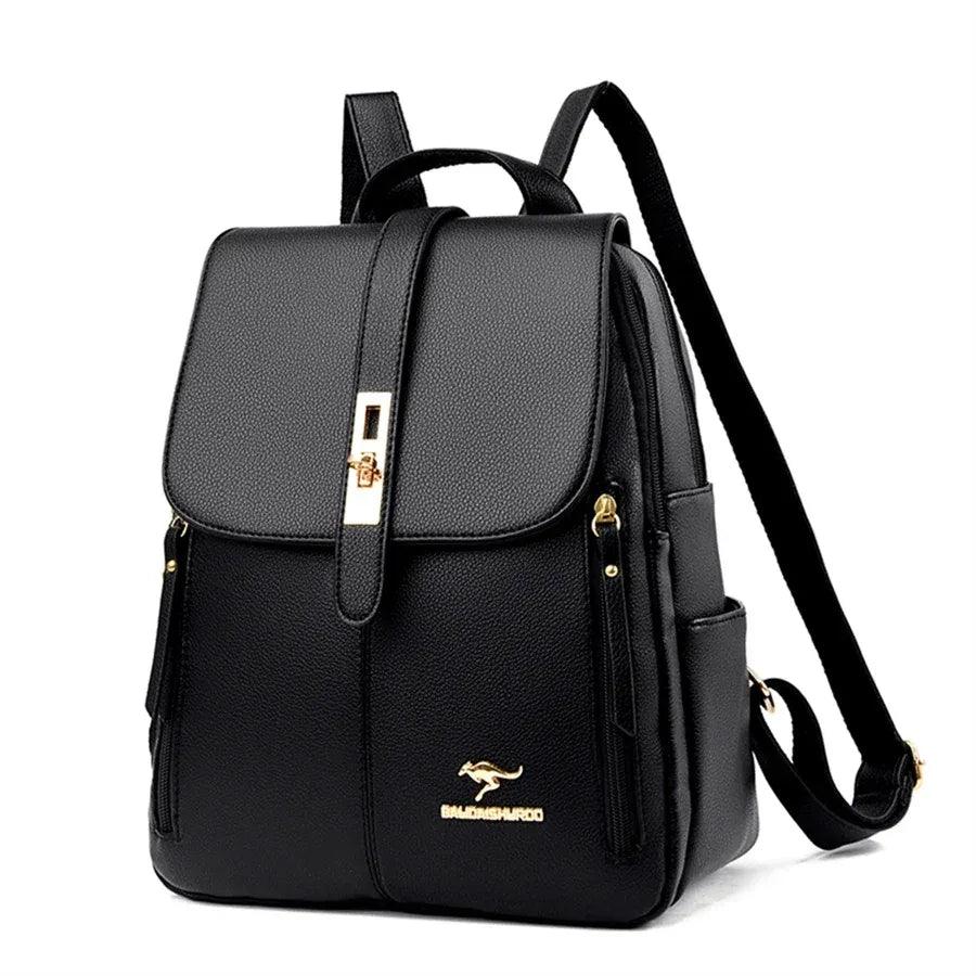 Mochila Feminina em Couro Genuíno Camille