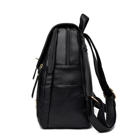 Mochila Feminina em Couro Genuíno Camille
