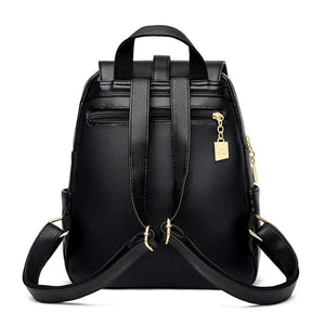 Mochila Feminina em Couro Genuíno Camille