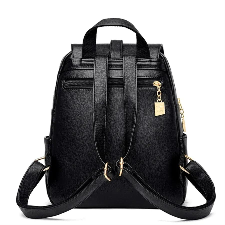 Mochila Feminina em Couro Genuíno Camille